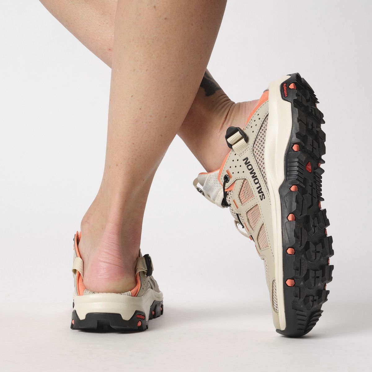 ☆Salomon☆ Techmpivan 5 W White Pepper Bleached Sand Living Salomon Women's Techamphibian 5 White Pepper/Bleached Sand